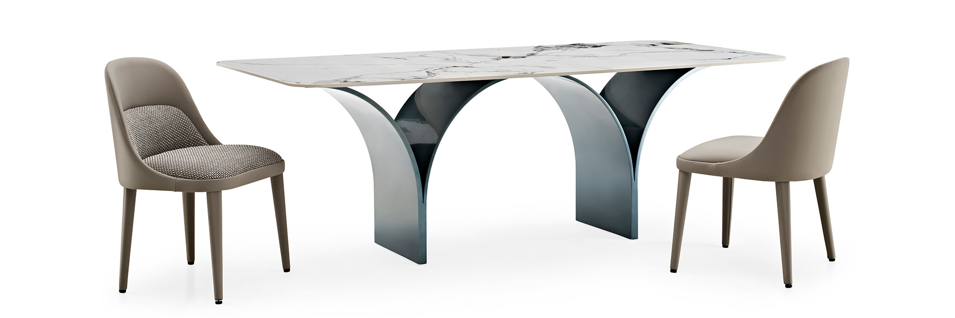 গুণ সিরামিক মার্বেল টপ ডাইনিং টেবিল কারখানা