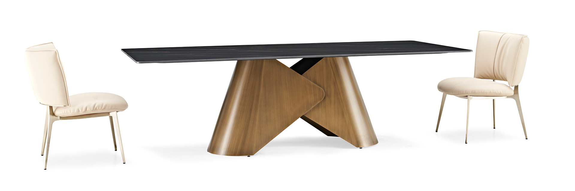 গুণ সিরামিক মার্বেল টপ ডাইনিং টেবিল কারখানা